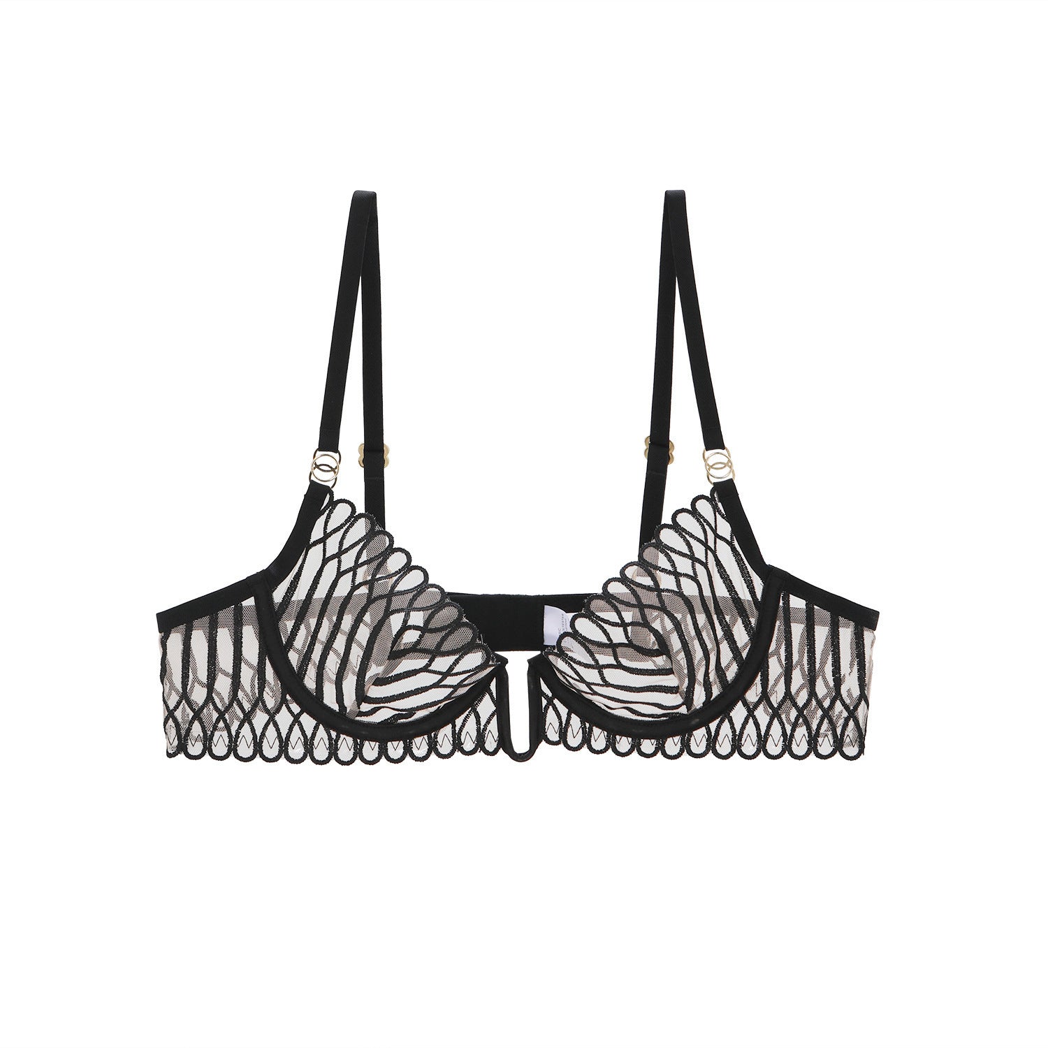 Cross-border European and American Sexy Lingerie for Women Ultra-thin Deep U Shell-Shaped Embroidery Large Bust Minimizing Anti-Sagging Lift Bra Set