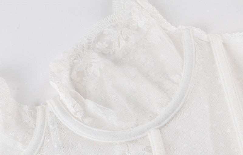 Cross-Border European and American Hot-Selling Sexy Lingerie Sexy Ultra-Thin Push-Up Beautiful Back Fishbone Shaping Lace Sexy Lingerie
