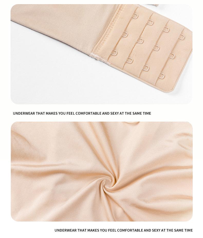 Summer Sexy Lingerie Thin Smooth Strapless Seamless Bra Large Bust Minimizer Anti-Sagging Plus Size Bra Set