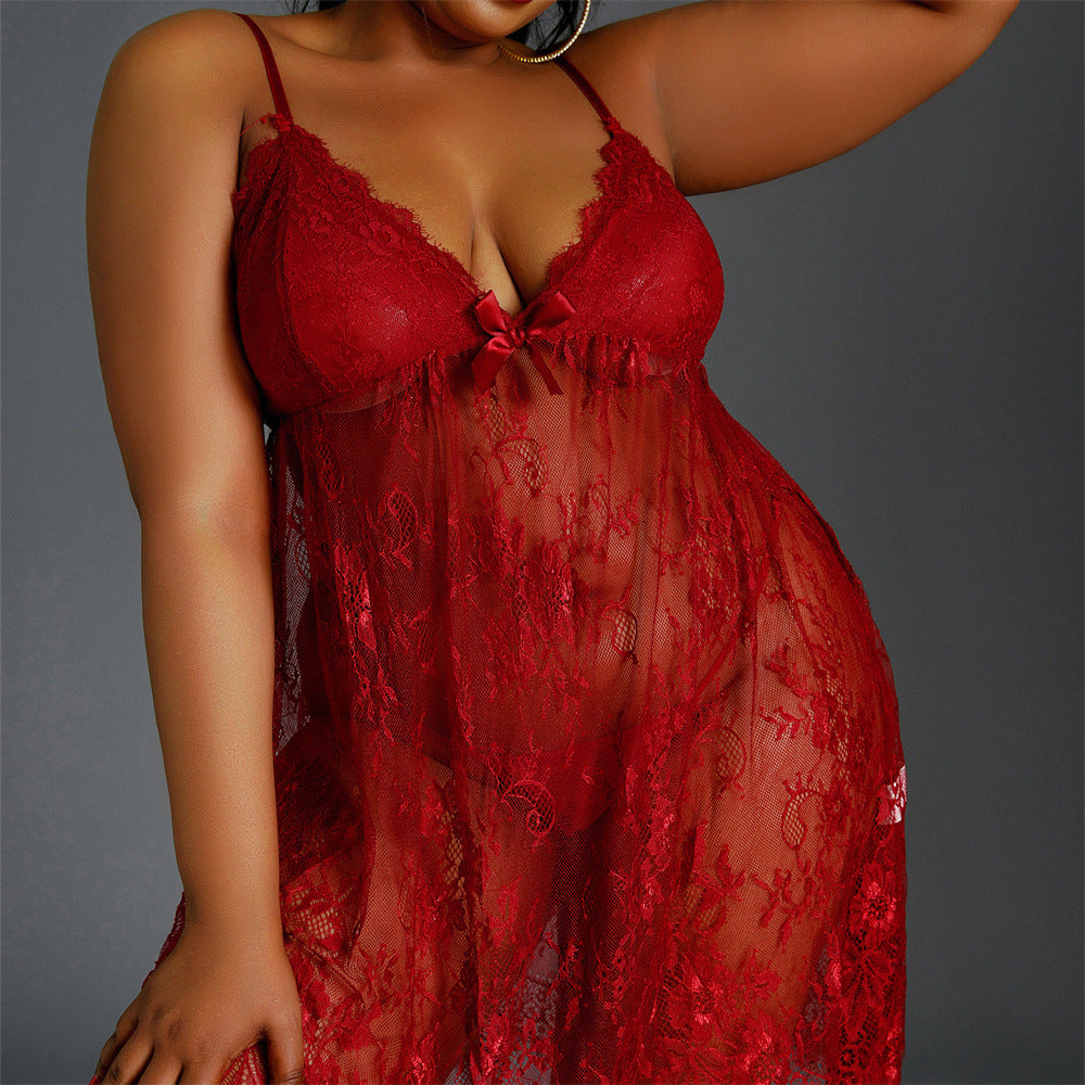 Plus Size Fat Lady Outfit plus size Amazon's new European and American fashionable and comfortable home pajamas set