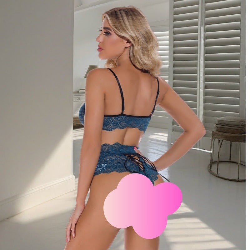 New French Lace Button Small Camisole Wrap Chest Sexy Lingerie Fashion with Chest Pads Off-Shoulder Outerwear Vest Shaping
