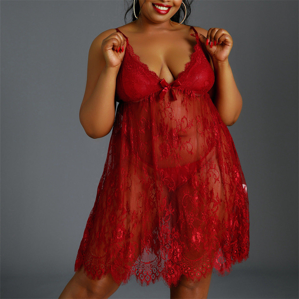 Plus Size Fat Lady Outfit plus size Amazon's new European and American fashionable and comfortable home pajamas set