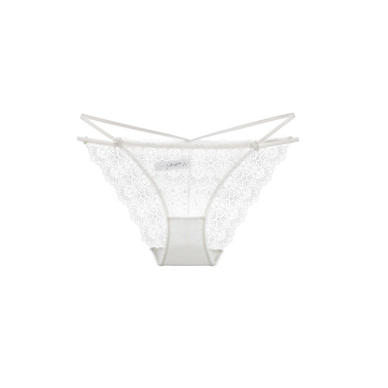 New European and American Style Sexy Thin Transparent Temptation Panties See-through Mesh Smooth Comfortable Triangle Underwear