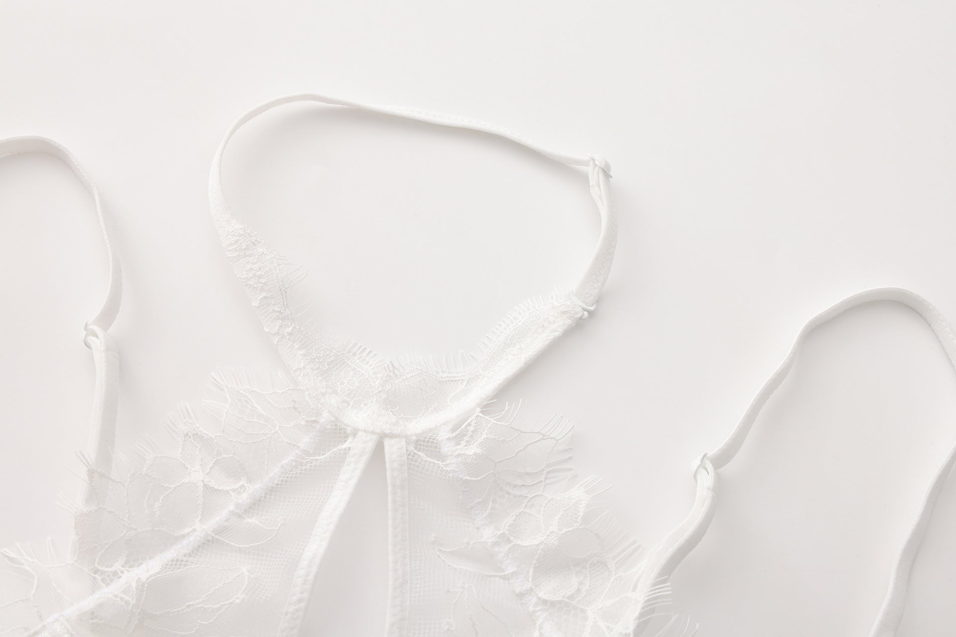 French Style Sexy Lingerie Summer Thin Halter Neck Lace Bra Vest Style Large Bust Minimizer Plus Size Bra