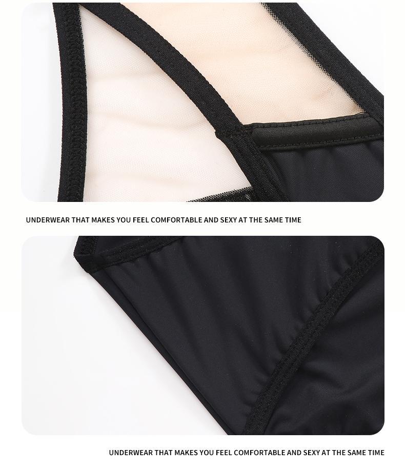 Cross-Border Sexy Lingerie for Women French Style Thin Cotton Smooth Mesh Fishbone Bra Set for Large Bust Minimizing Anti-Sagging Bra Set