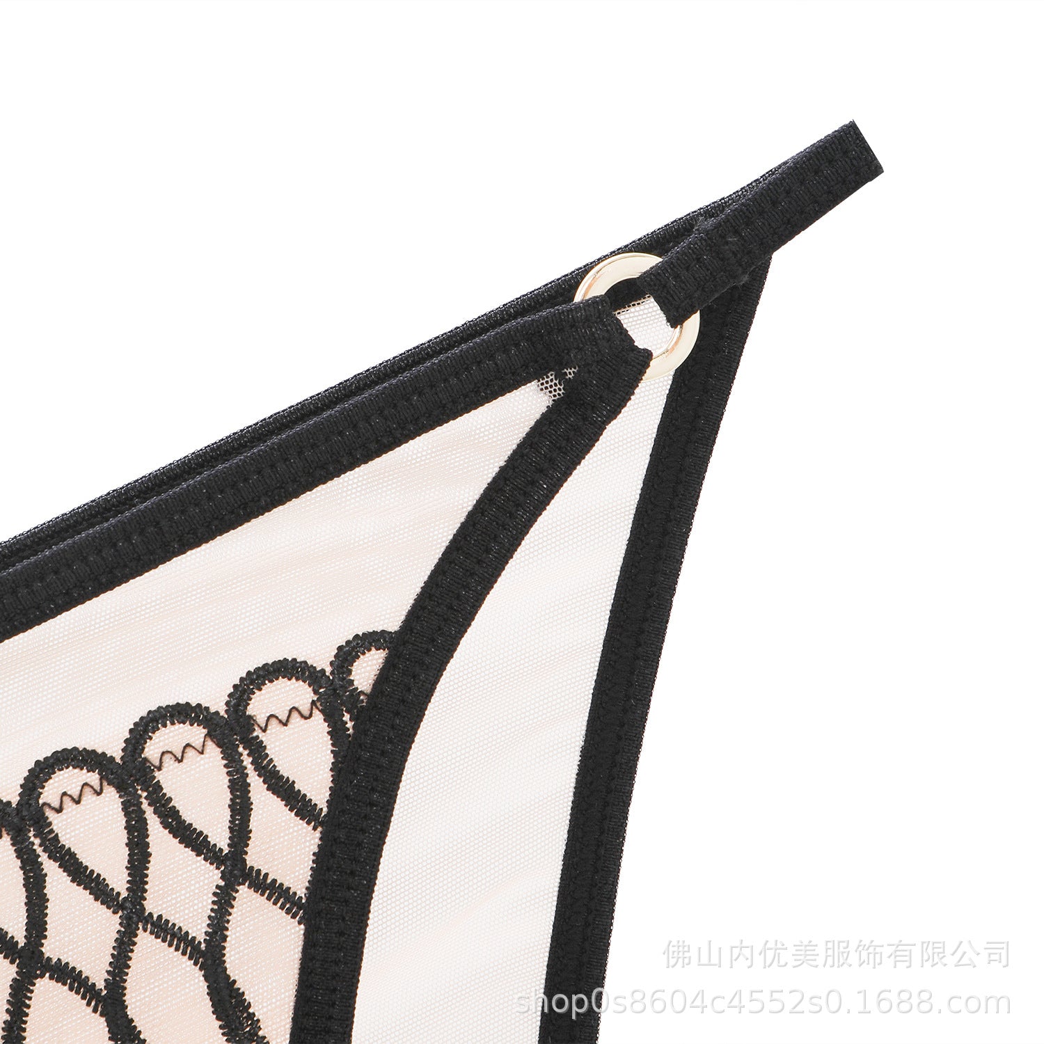 European and American French Style Lingerie for Women, Ultra-Thin and Deep U Shell-Shaped Embroidery Large Bust Minimizing Anti-Sagging Sexy Set Bra