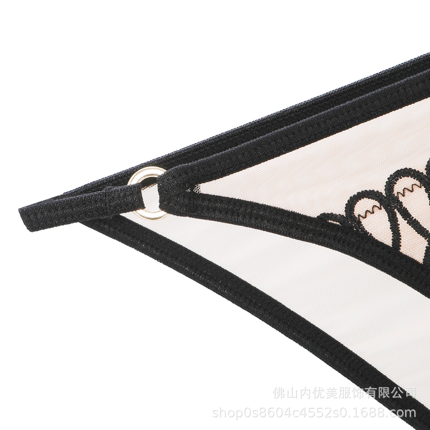 European and American French Style Lingerie for Women, Ultra-Thin and Deep U Shell-Shaped Embroidery Large Bust Minimizing Anti-Sagging Sexy Set Bra