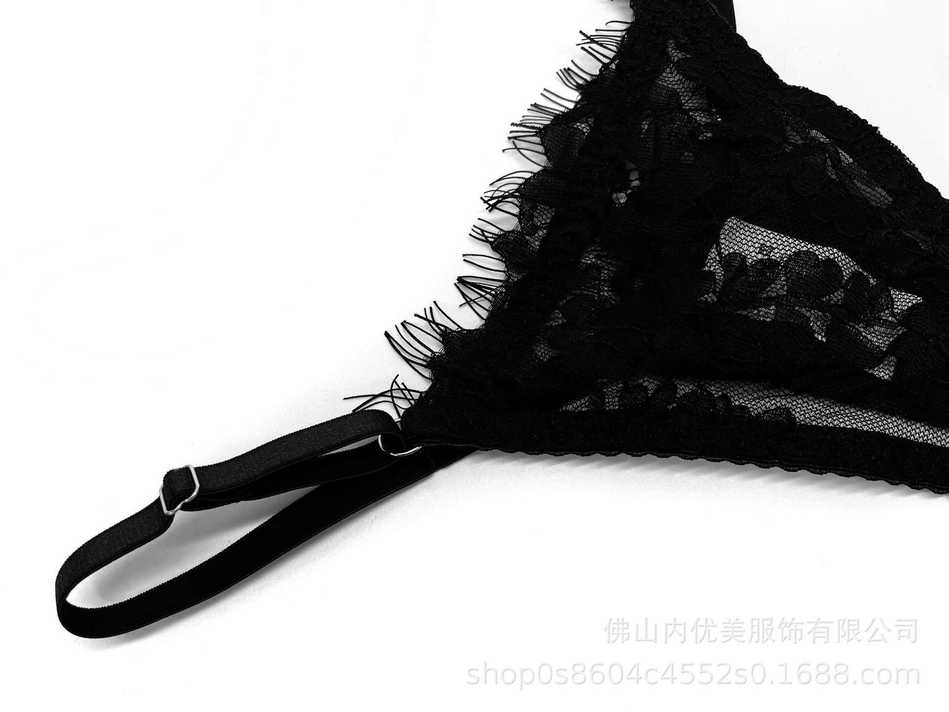 European and American Cross-Border Hot-Selling Sexy Lingerie Ultra-Thin See-Through Temptation Lace Lingerie Thong Five-Piece Set Wholesale