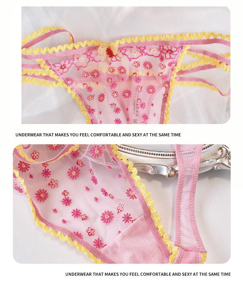Cross-Border AliExpress Sexy Lingerie French Ultra-Thin Embroidered Lace Bra Large Bust Minimizer Plus Size Bra