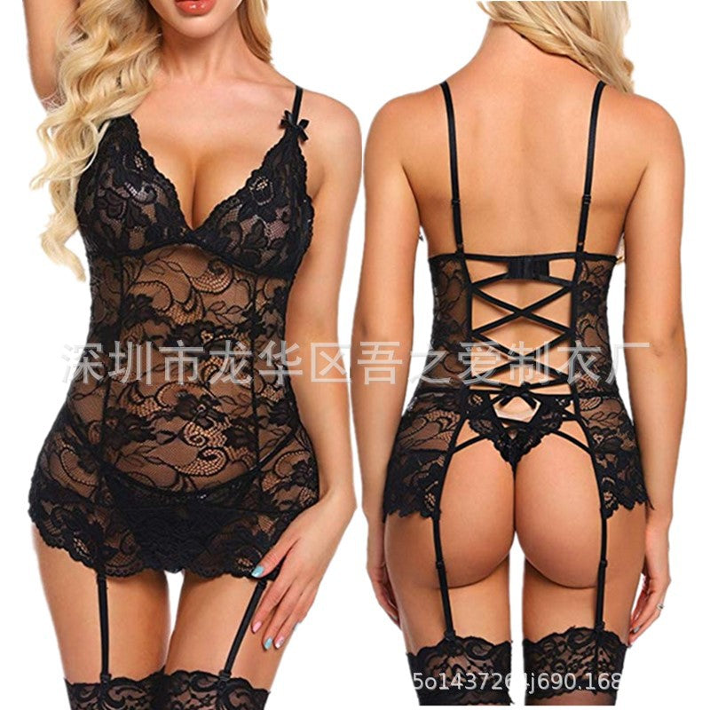 Sexy Lingerie Manufacturer Foreign Trade AliExpress Source Sexy Nightclub Women's Clothing Sexy lingerie set allure