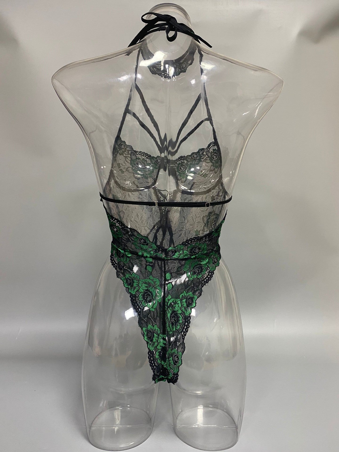Women's Sexy Lingerie plus Size One-piece lace deep V Tights European and American Cross-Border AliExpress eBay Source of Goods
