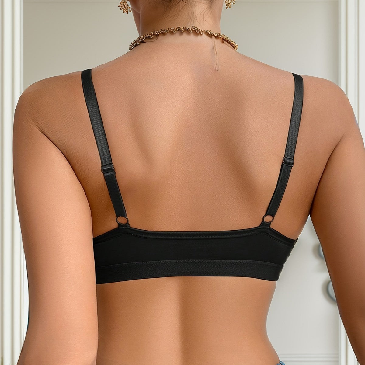 European and American Front Buckle Sports Wireless Adjustable Bra for Running Yoga Breathable Comfortable Small Chest Push-Up Underwear