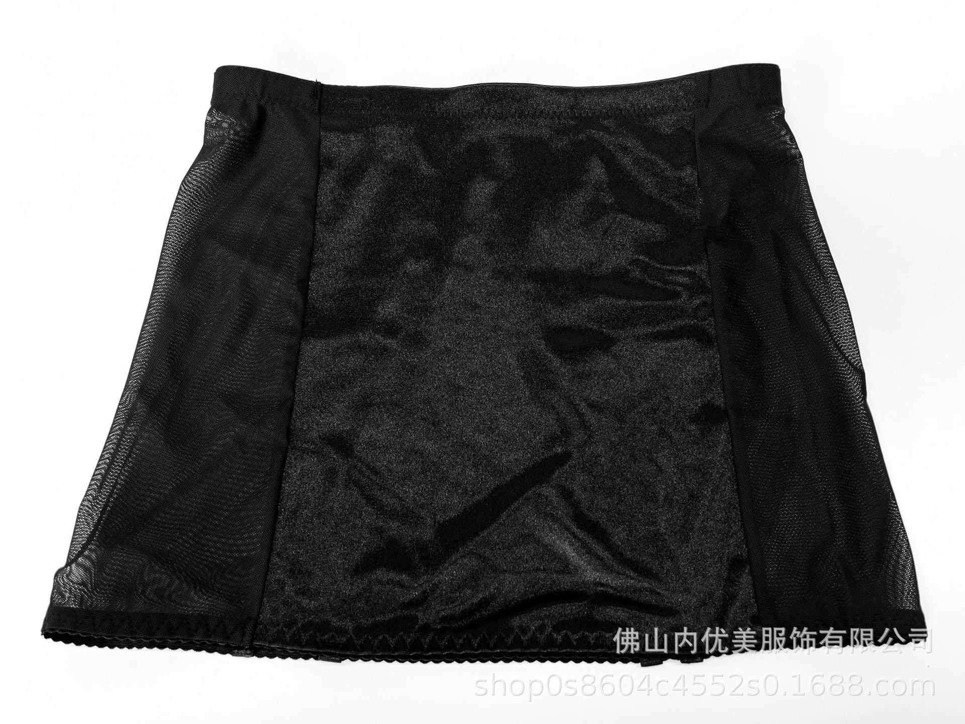AliExpress Foreign Trade Sexy Lingerie Women's Sexy Satin Tassel Mesh See-through Bodycon Skirt Thong Five-piece Set
