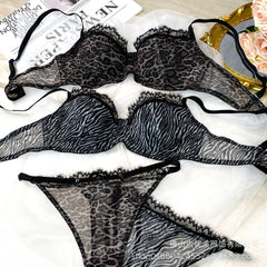 European and American Hot-Selling Sexy Lingerie Lace French Bra Large Bust Minimizer Anti-Sagging Sexy Lingerie Set for Women