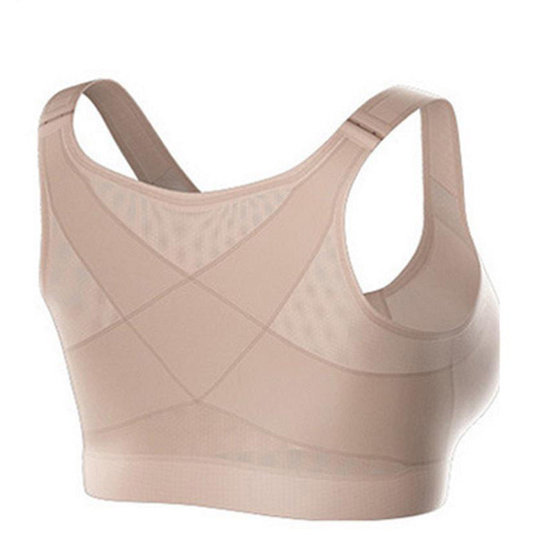 Cross-border European and American Front Buckle Sports Vest Wireless Adjustable Bra Running Yoga Sports Breathable Comfortable Underwear