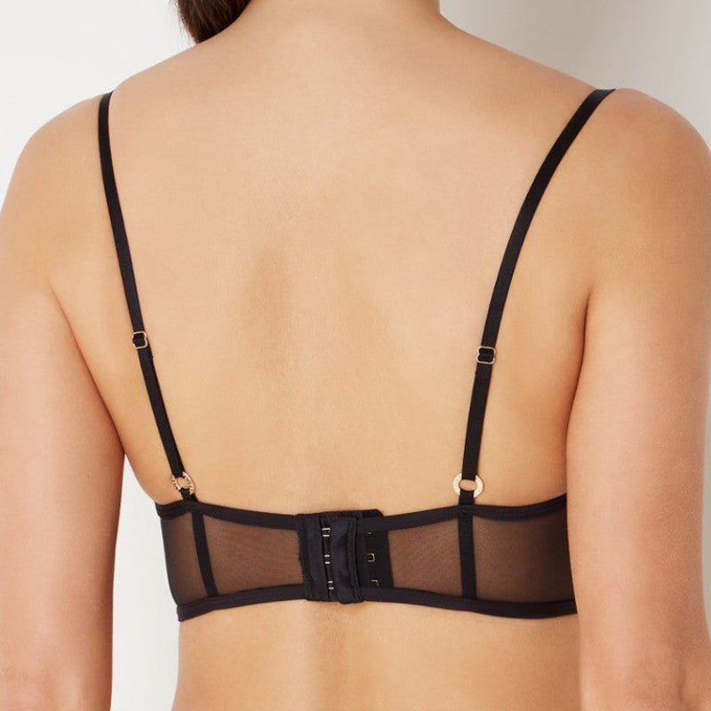 Sexy Lace Lingerie Set - Sheer Mesh Push-Up Bra & G-String Thong | Support for Big Busts | Comfortable & Flirty Design