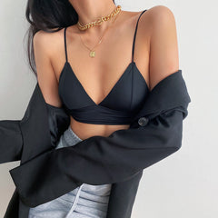 Hot-Selling French Style Sexy Lingerie for Women, Wireless Thin Triangle Cup, Small Chest Push-Up, Smooth Back Bra Wholesale