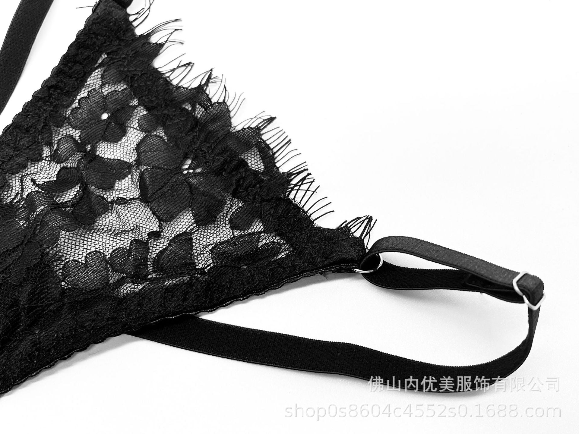European and American Cross-Border Hot-Selling Sexy Lingerie Ultra-Thin See-Through Temptation Lace Lingerie Thong Five-Piece Set Wholesale