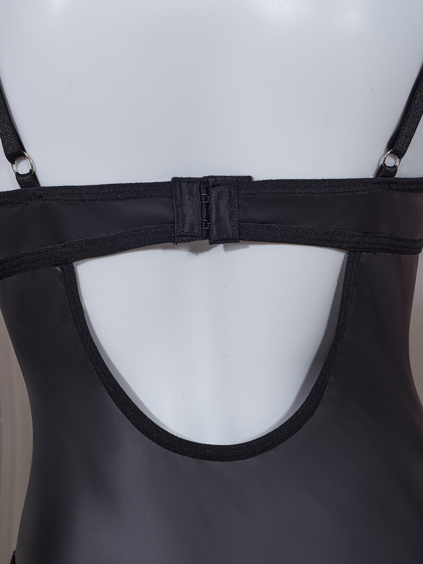 Amazon Cross-Border Sexy Lingerie for Women PU Leather Temptation Passion Tight Strap Hollow Out Camisole Bodysuit