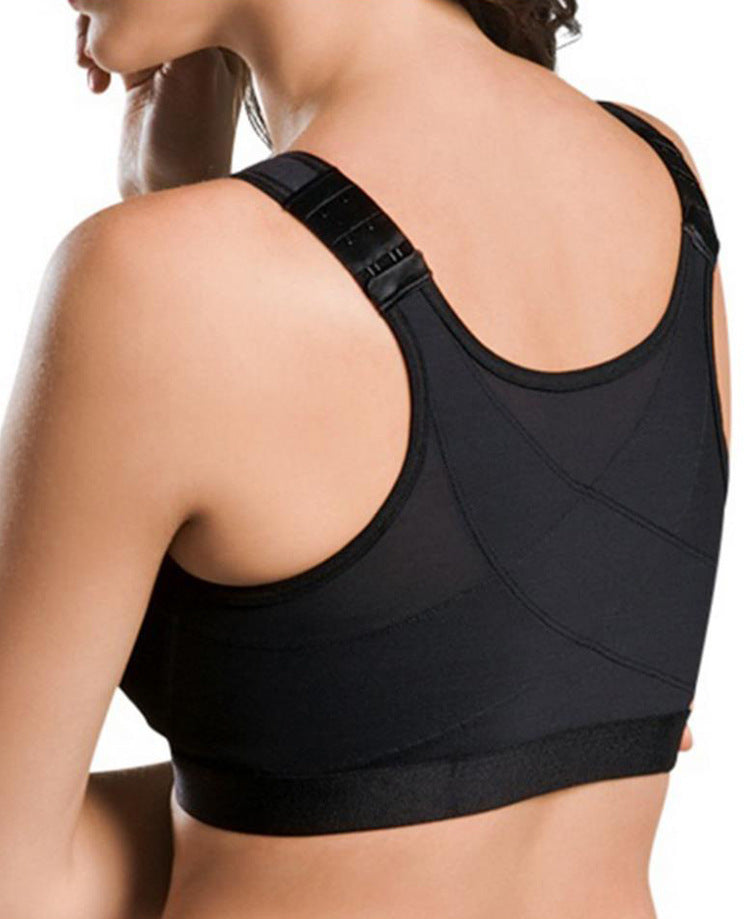 Cross-border European and American Front Buckle Sports Vest Wireless Adjustable Bra Running Yoga Sports Breathable Comfortable Underwear