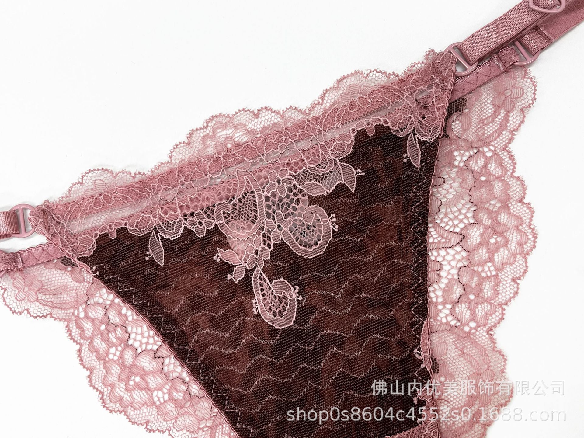 Amazon Foreign Trade Sexy Lingerie Women's Lace Ultra-thin See-through Large Bust Minimizer Push-up Sexy Set Wholesale