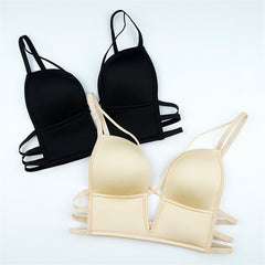 Cross-border Hot-Selling Summer New Style V Seamless Bra Women Sexy Back Fashion European and American Ladies Thin Underwear Bra
