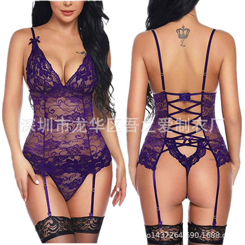 Sexy Lingerie Manufacturer Foreign Trade AliExpress Source Sexy Nightclub Women's Clothing Sexy lingerie set allure