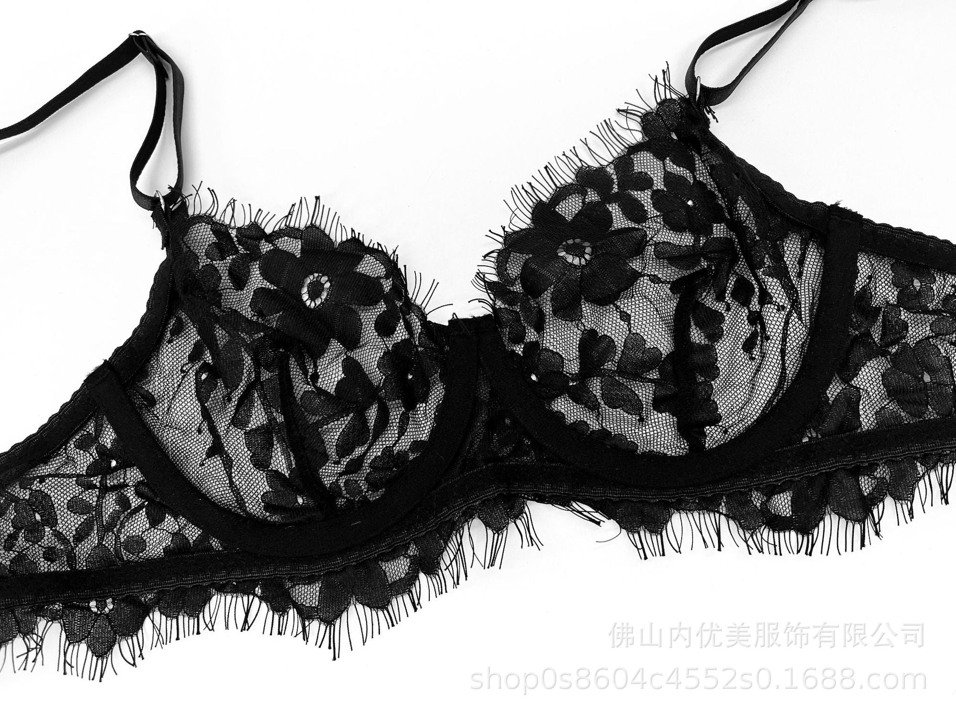 European and American Cross-Border Hot-Selling Sexy Lingerie Ultra-Thin See-Through Temptation Lace Lingerie Thong Five-Piece Set Wholesale