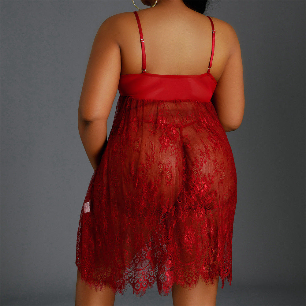 Plus Size Fat Lady Outfit plus size Amazon's new European and American fashionable and comfortable home pajamas set
