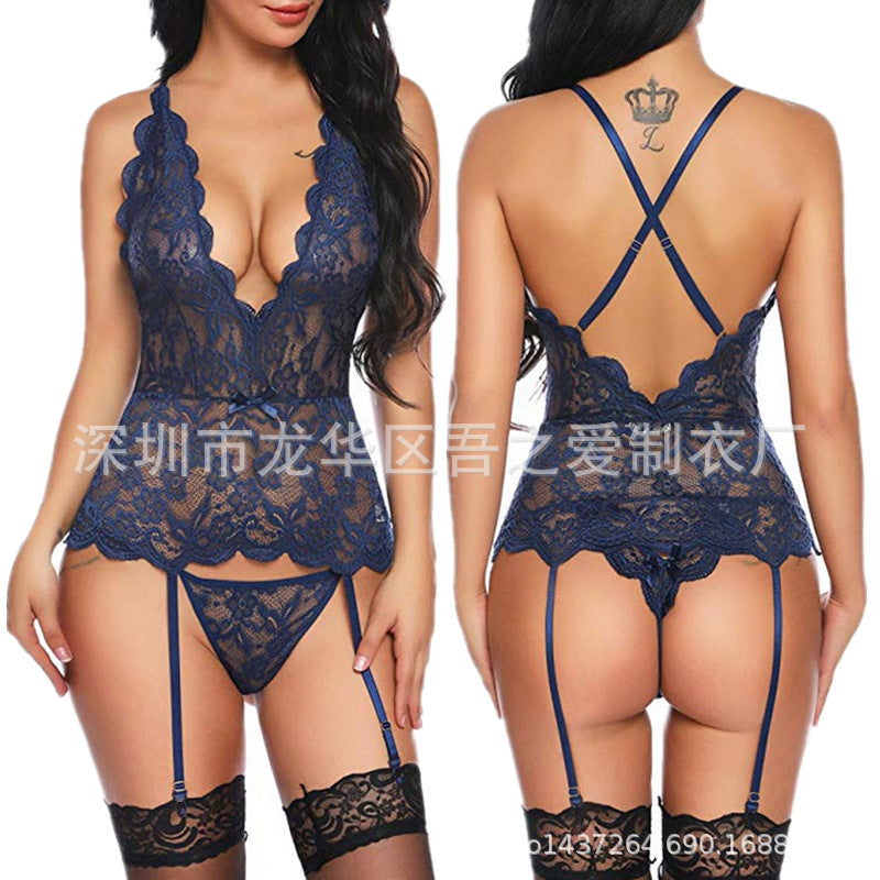 Sexy Lingerie Manufacturer Foreign Trade AliExpress Source Sexy Nightclub Women's Clothing Sexy lingerie set allure