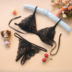 Sexy Lingerie Set Women's Lace Bra & T-Back Thong | Soft & Stretchy XS-2XL
