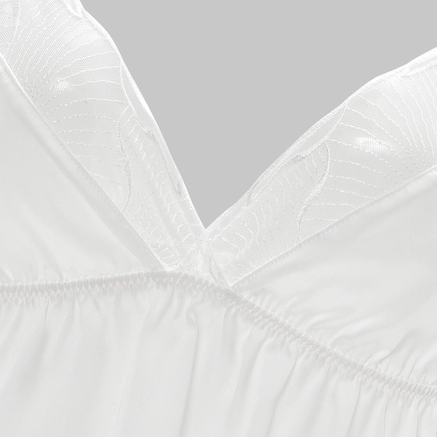 Foreign Trade Cross-Border Sexy Satin Nightdress Summer Thin Style V Comfortable Lace Pajama Set with Camisole and Shorts