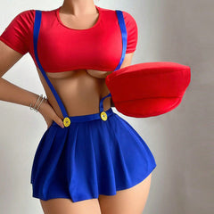 AliExpress Foreign Trade Hot-Selling Sexy Lingerie Set Role Play Passionate Temptation cos Uniform Amazon