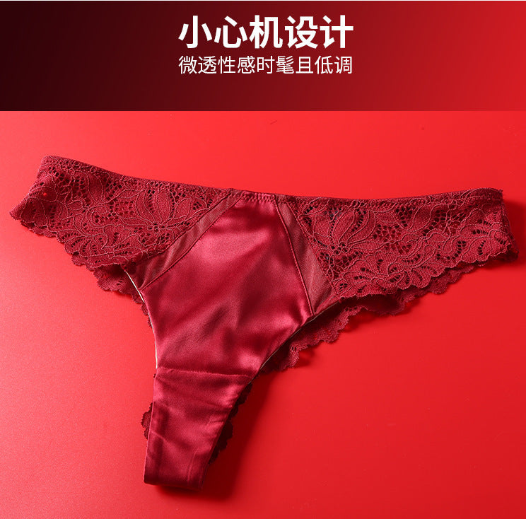 Cross-Border French Style Lingerie Sexy Lace Big Chest Minimizer Side Breast Collection Anti-Sagging Temptation Garter Stockings Bra Three-Piece Set