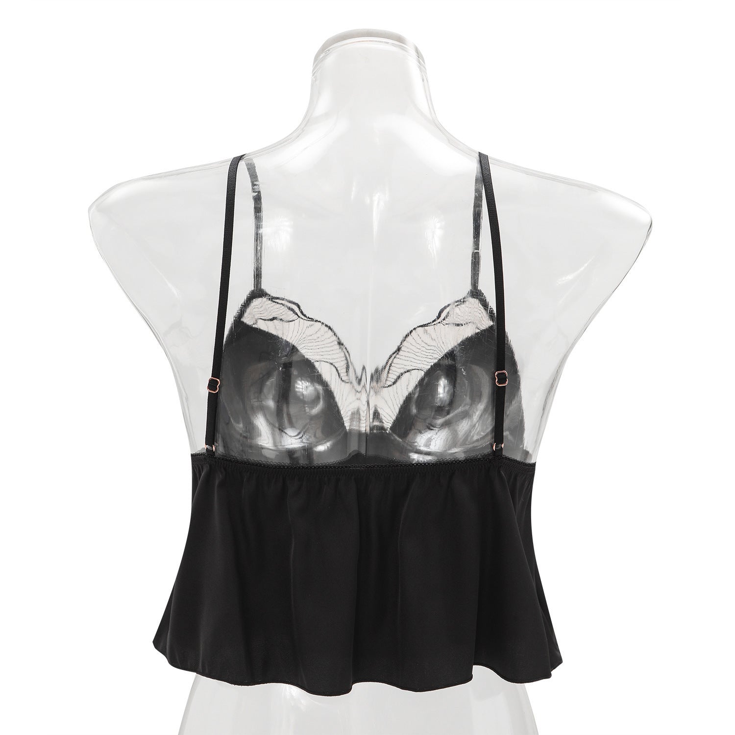 Foreign Trade Cross-Border Sexy Satin Nightdress Summer Thin Style V Comfortable Lace Pajama Set with Camisole and Shorts