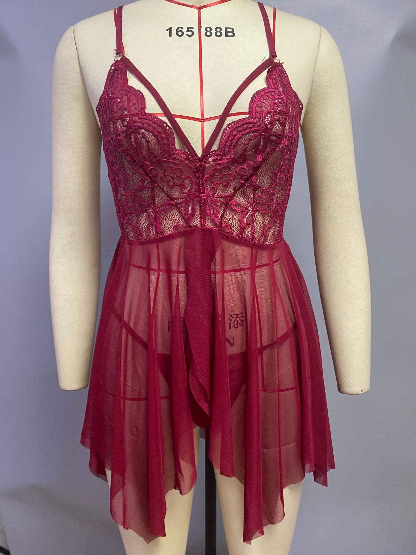 Sexy Lingerie AliExpress Amazon Women's Sexy Lingerie Lace Split Slip Dress New Style