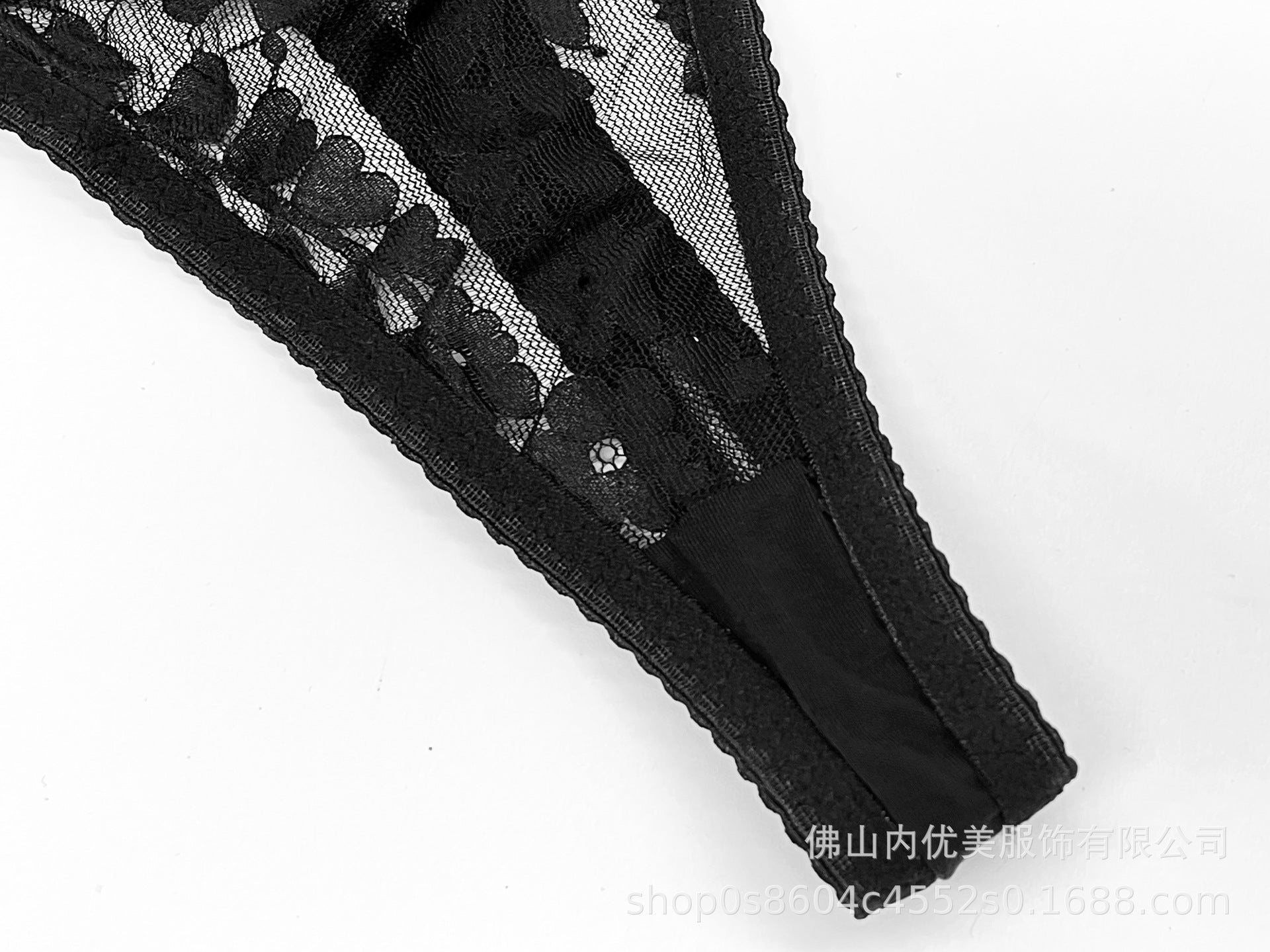 European and American Cross-Border Hot-Selling Sexy Lingerie Ultra-Thin See-Through Temptation Lace Lingerie Thong Five-Piece Set Wholesale