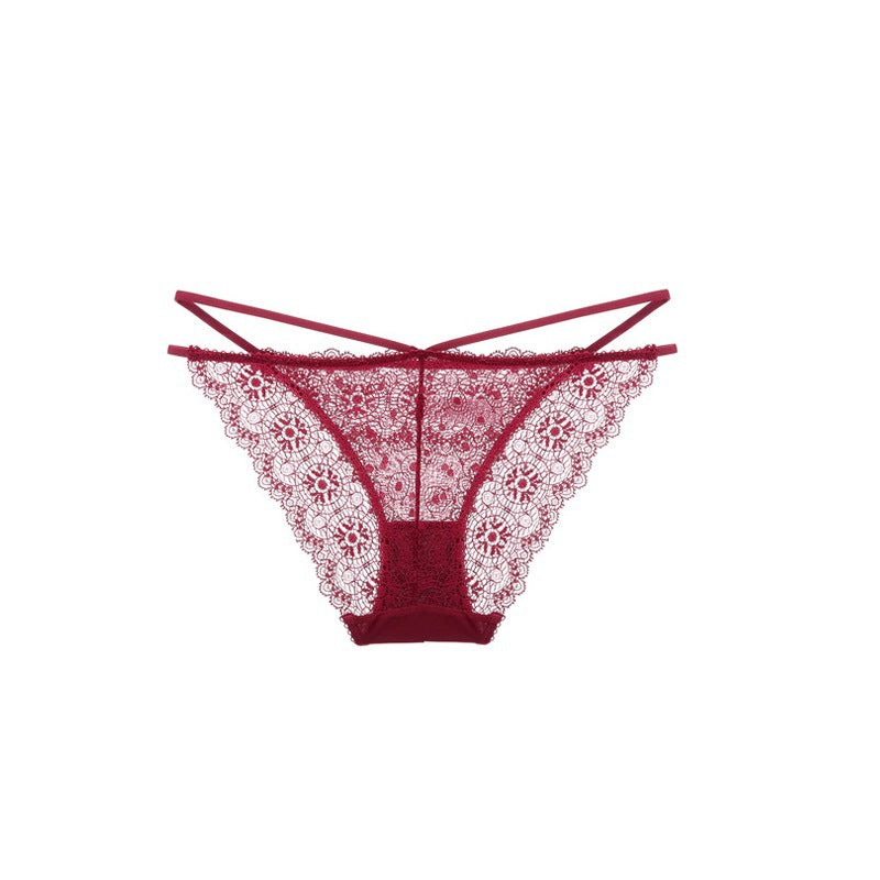 New European and American Style Sexy Thin Transparent Temptation Panties See-through Mesh Smooth Comfortable Triangle Underwear