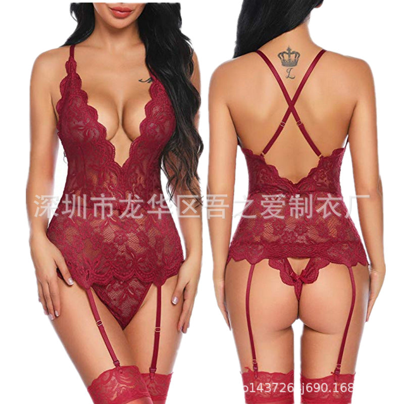 Sexy Lingerie Manufacturer Foreign Trade AliExpress Source Sexy Nightclub Women's Clothing Sexy lingerie set allure