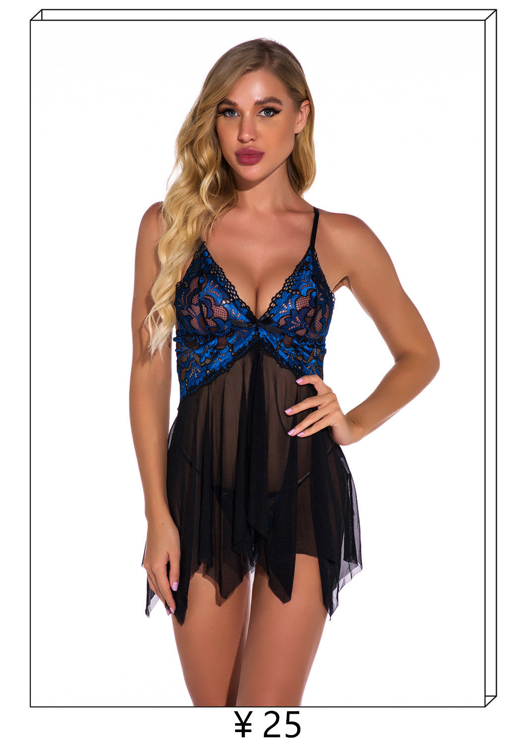 Foreign Trade Spring Summer New Women's Sexy Open Front Lace French Bathrobe Nightgown Sexy Homewear Set In Stock