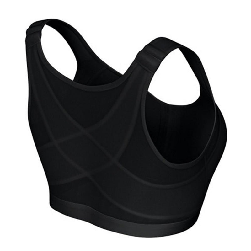 Cross-border European and American Front Buckle Sports Vest Wireless Adjustable Bra Running Yoga Sports Breathable Comfortable Underwear