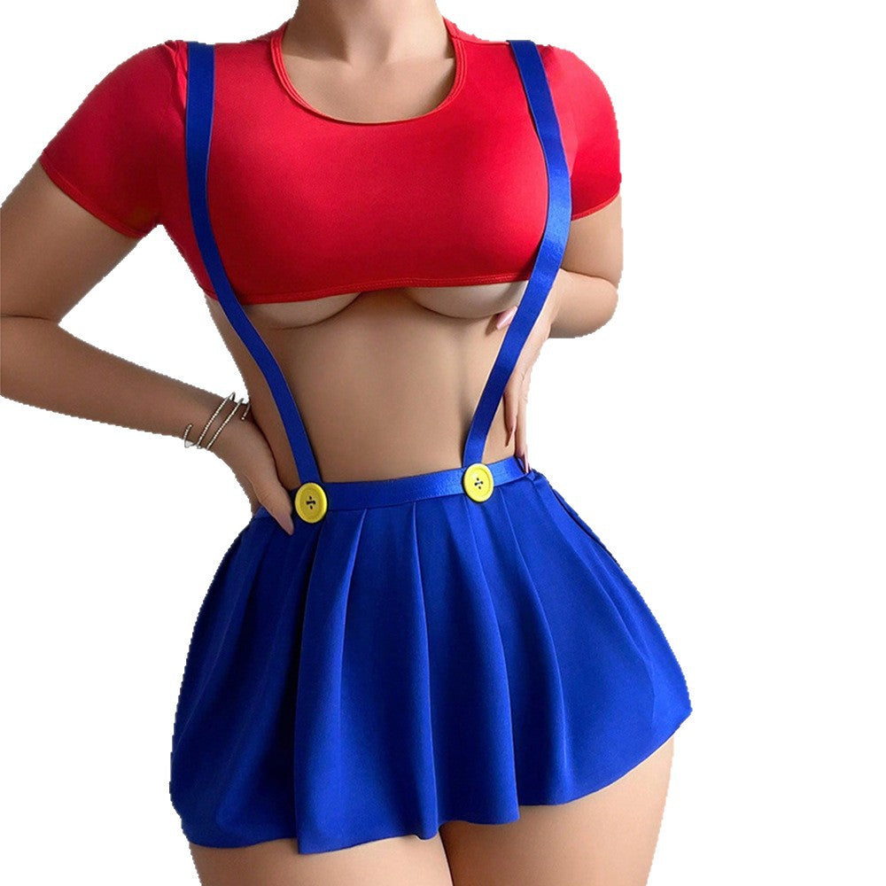 AliExpress Foreign Trade Hot-Selling Sexy Lingerie Set Role Play Passionate Temptation cos Uniform Amazon