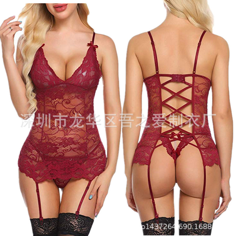 Sexy Lingerie Manufacturer Foreign Trade AliExpress Source Sexy Nightclub Women's Clothing Sexy lingerie set allure