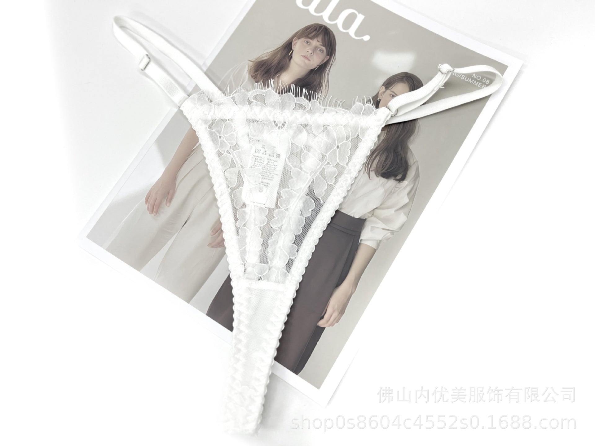 European and American Cross-Border Hot-Selling Sexy Lingerie Ultra-Thin See-Through Temptation Lace Lingerie Thong Five-Piece Set Wholesale