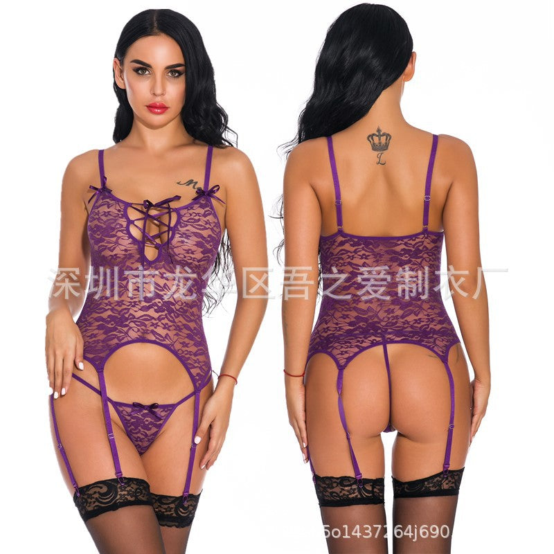 Sexy Lingerie Manufacturer Foreign Trade AliExpress Source Sexy Nightclub Women's Clothing Sexy lingerie set allure